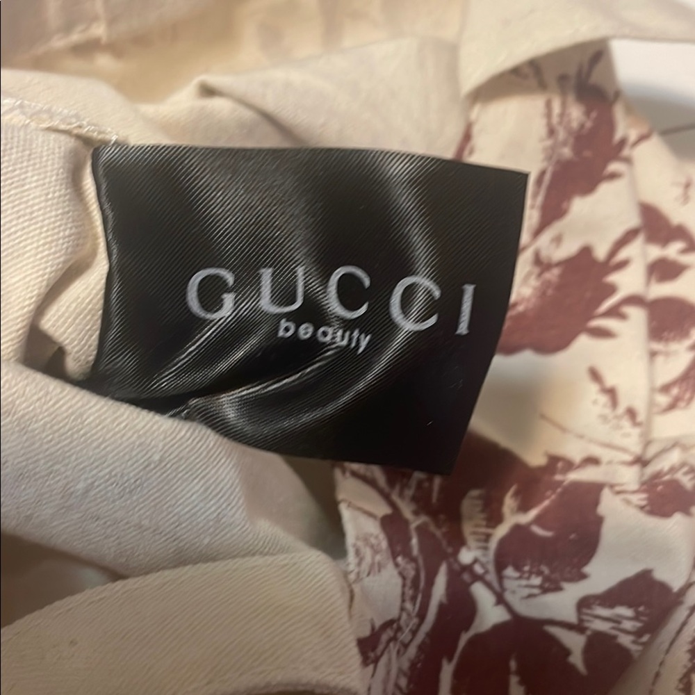 NWOT Gucci Beige Floral Tote Bag - Picture 6 of 6